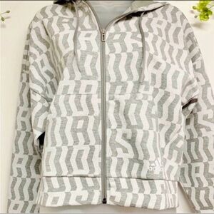 Adidas Gray Hoodie jacket with White Accents, size XS women's